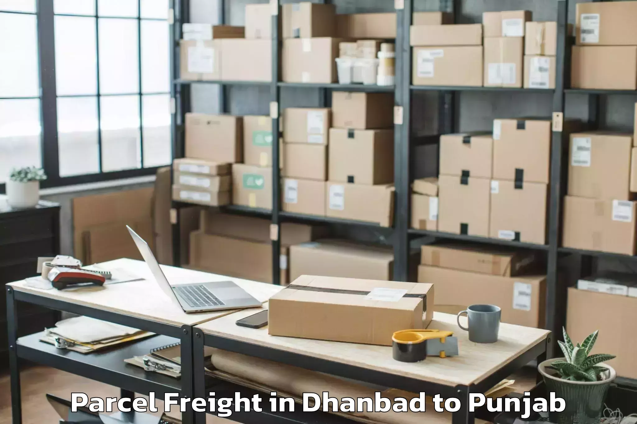 Trusted Dhanbad to Bhatinda Airport Bup Parcel Freight